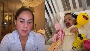 Graciele Lacerda diz que filha com Zezé teve de retirar nódulo do rosto