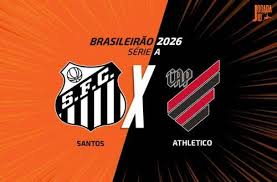 Santos x Athletico-PR, AO VIVO, com a Voz do Esporte, às 17h