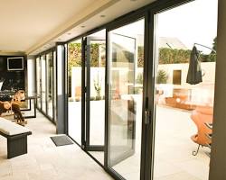 aluminium bi-fold doors - sleek and contemporary aluminium bifold door