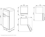 Refrigerator dimensions. Standard refrigerator sizes