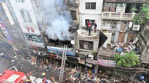 Fire breaks out at commercial building in Delhi’s Sadar Bazaar