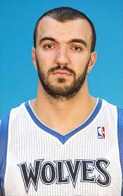 Oct 1, 2012; Minneapolis, MN, USA: Minnesota Timberwolves center Nikola Pekovic (14) poses for a photo during media day at Target Center. - 6627578