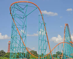 Image of Titan roller coaster at Six Flags Over Texas