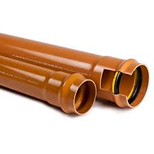 Water pipe - LARETER SpA - for wastewater / PVC / rubber