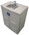 Mobile sinks and portable basins for hand washing