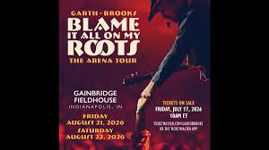 Garth Brooks announces the Blame It All On My Roots Tour