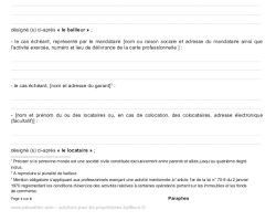 Image of Exemple de contrat de location