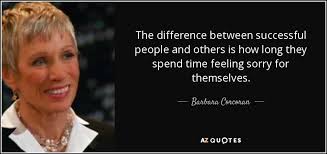 Barbara Corcoran quote: The difference between successful people ... via Relatably.com