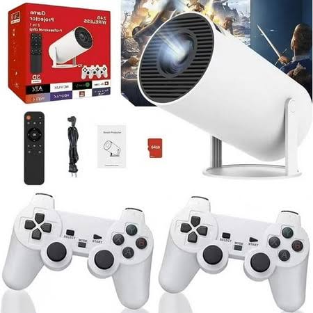 Nostalgic Projector 4K Projector with Retro Gaming Console Arcade Vision Projector