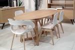 Table ovale a rallonge - m