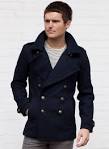 Mens navy coat