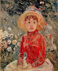 The Red Jacket. Mlle Isabelle Lambert, öl von Berthe Morisot (1841 ...