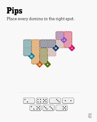 Pips is a logic puzzle where players must arrange a set of dominoes to meet the conditions of the board to win. Even though the game is timed, there’s no way to lose. https://nyti.ms/3U9PyuI
