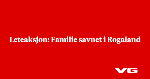 nå: Leteaksjon: Familie savnet i Rogaland