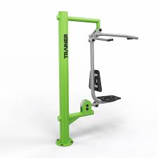 Pull Chair - Trainer Exercises for health in an outdoor gym