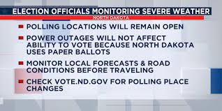 Election officials monitor severe weather during Election Day