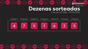 Super Sete hoje: resultado do concurso 866 e números sorteados