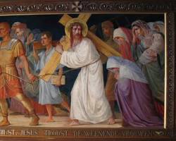 صورة Statie 8 van de lijdensweg: Jezus troost de vrouwen van Jeruzalem