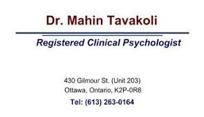 Zarvaragh - Dr. Mahin Tavakoli - Downtown Ottawa Psychologist - - 6192-1