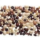 Small wooden beads