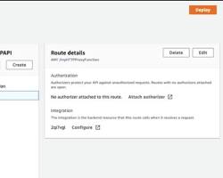 Image of deploying an API in the AWS API Gateway console