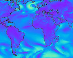 Image of DeepMind AI weather prediction