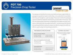 PDT 700 Precision Drop Tester - Lansmont - PDF Catalogs ...