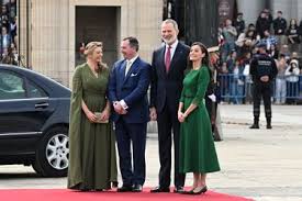 Guillaume et Stéphanie de Luxembourg chaleureusement accueillis à Madrid par Felipe et Letizia