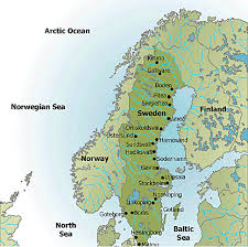 Image result for sweden map