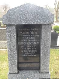 Grab von Marten Steen (21.02.1870-14.12.1922), Friedhof Ditzum