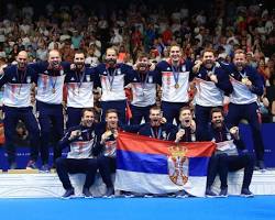 European Olympic athletes podium or European flags with medals, AI 생성