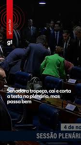 Senadora Cai no Plenário! Sessão Suspensa Após Acidente Chocante!