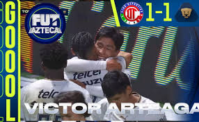 ¡Víctor Arteaga aparece al rescate! Pumas empata ante Toluca en el Nemesio Diez