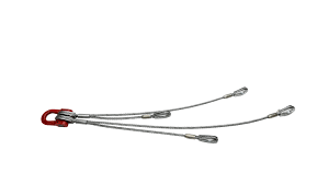 4-way wire rope sling, 1/2