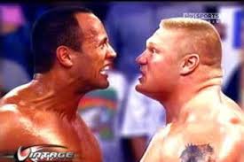 Image result for the rock vs brock lesnar
