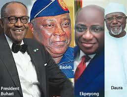 Image result for buhari with security personnels