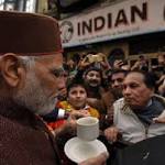 Narendra Modi takes coffee break