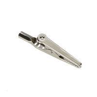 24-Pack 51mm Metal Alligator Clips – Nickel-Plated Silver Tone Crocodile Clamps, Strong Conductivity, For Electrical Testing, Lab Work, DIY Soldering & Cable Leads