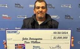 Peabody man wins $2 million on Lottery ticket