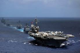 Image result for 美海軍的兩大航母戰鬥群就在南海海麵上遊弋