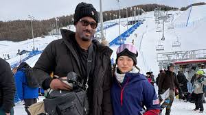 Myles Garrett supports Chloe Kim at 2026 Olympics in Milan