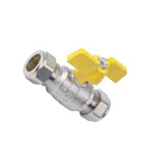 Compression Butterfly Lever Ball Valve 15mm 22mm Full Bore ...