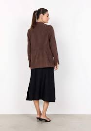 Cellbes Veloursleder-Blazer Braun