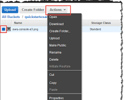 Image of AWS S3 Console showing the initiation of a retrieval job