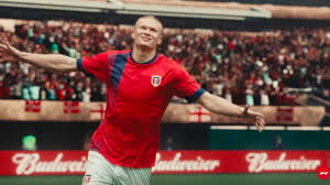 Erling Braut Haaland kritiseras för ölreklam: ”Är tragiskt”