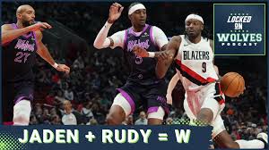 Jaden McDaniels and Rudy Gobert SAVE THE DAY As Minnesota Timberwolves Hold On, Beat Blazers