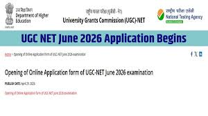 UGC NET June 2026: यूजीसी नेट जून 2026 के लिए रजिस्ट्रेशन शुरू, ugcnet.nta.nic.in पर 20 मई तक भरें एप्लीकेशन फॉर्म