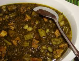 نتیجه تصویری برای خورش آلو اسفناج با مرغ