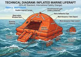 A liferaft is a critical SOLAS-mandated survival craft ...