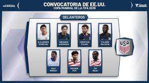 Estados Unidos revela lista mundialista con Pulisic y Zendejas